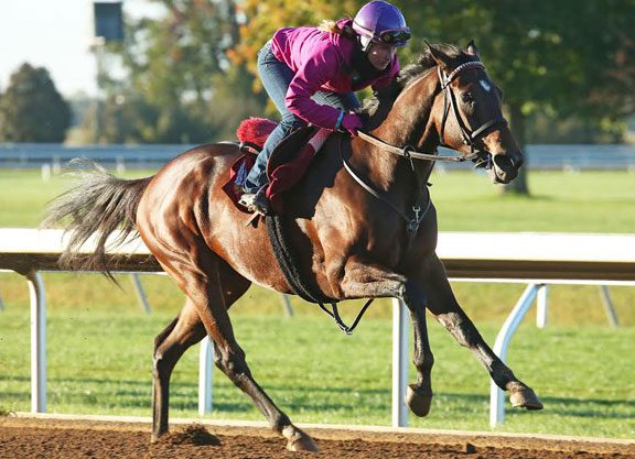 Yahilwa Displaying Affinity for Keeneland Strip