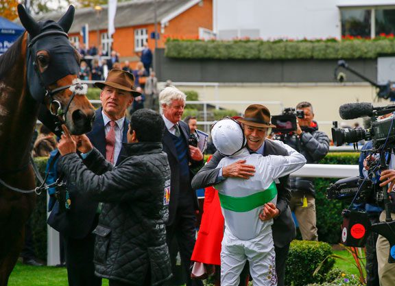 First Blood On Champions Day To Gosden As Dynaformer’s Flying Officer Takes the Long Distance Cup