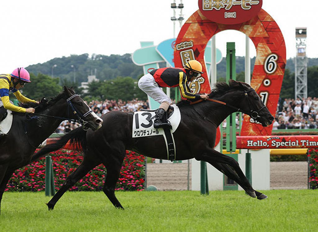 Croix Du Nord winning the 2025 Japanese Derby