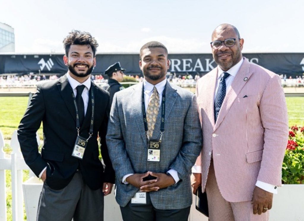 At the Preakness two of the Ed Brown Scholars were able to immerse themselves in the world of horse racing