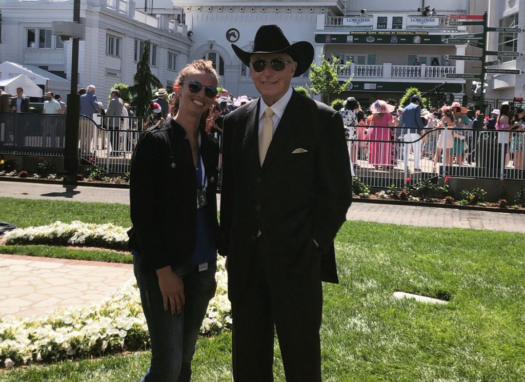 Wayne Lukas and Jade Cunningham