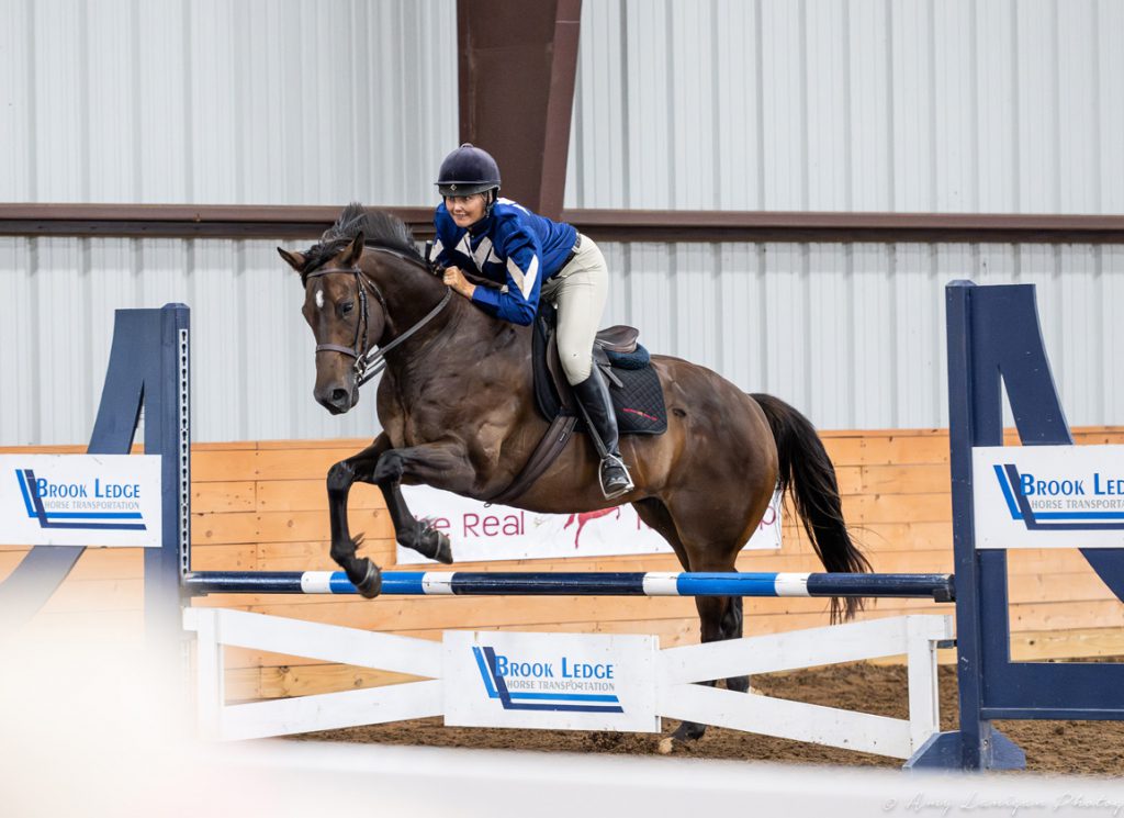 Kristen VanMeter aboard Hardesty competes at Real Rider Cup