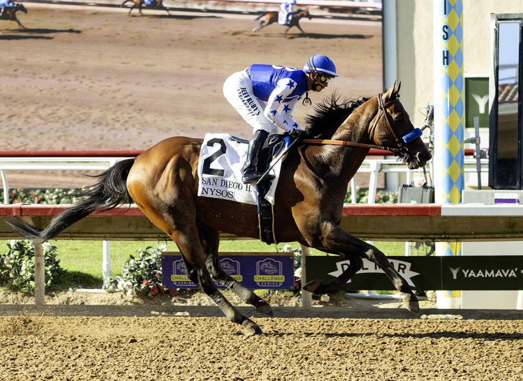 Nysos wins at Del Mar