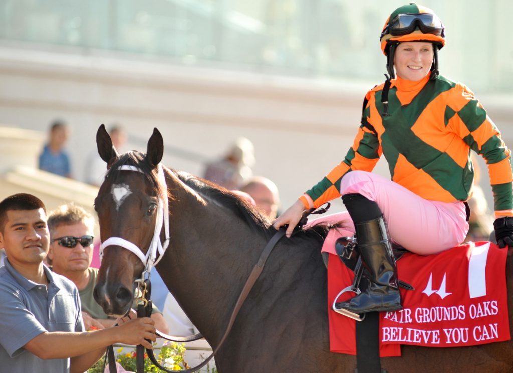 Believe You Can wins the Fair Grounds Oaks