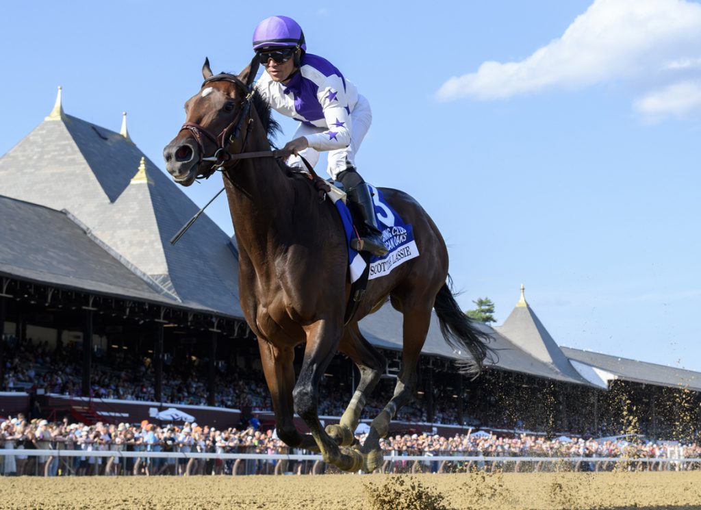 Scottish Lassie wins CCA Oaks at Saratoga