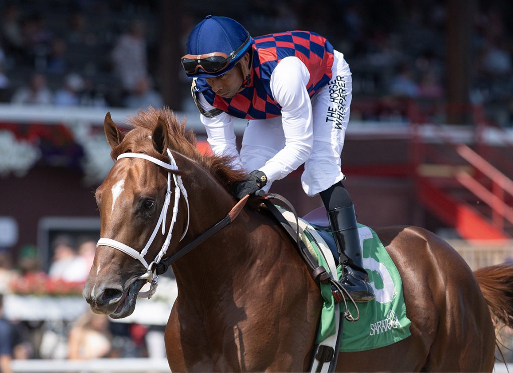Igniter in post parade at Saratoga