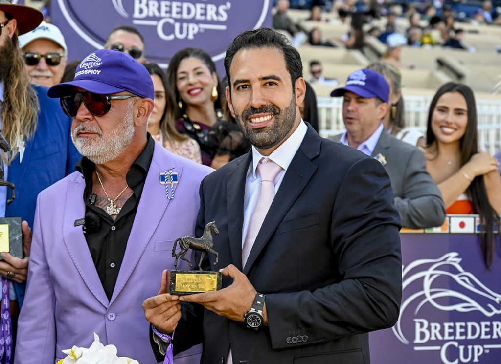 Jose D'Angelo at the Breeders' Cup at Del Mar