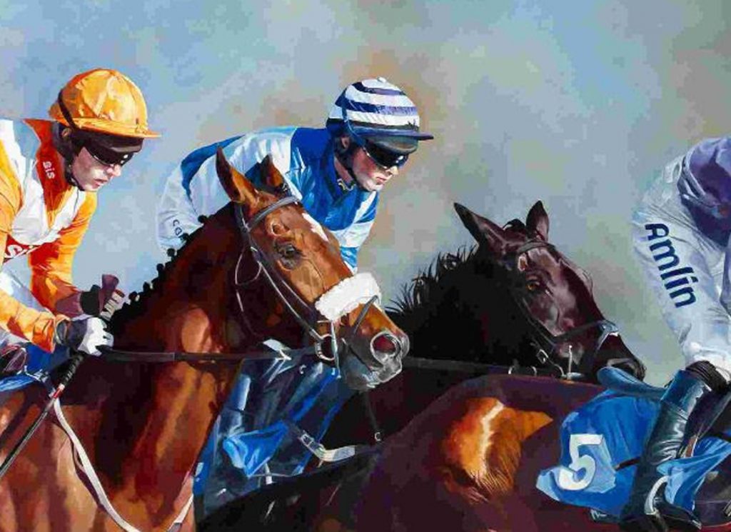 Stalking Horses, a painting by Lisa Miller